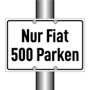 Nur Fiat 500 Parken