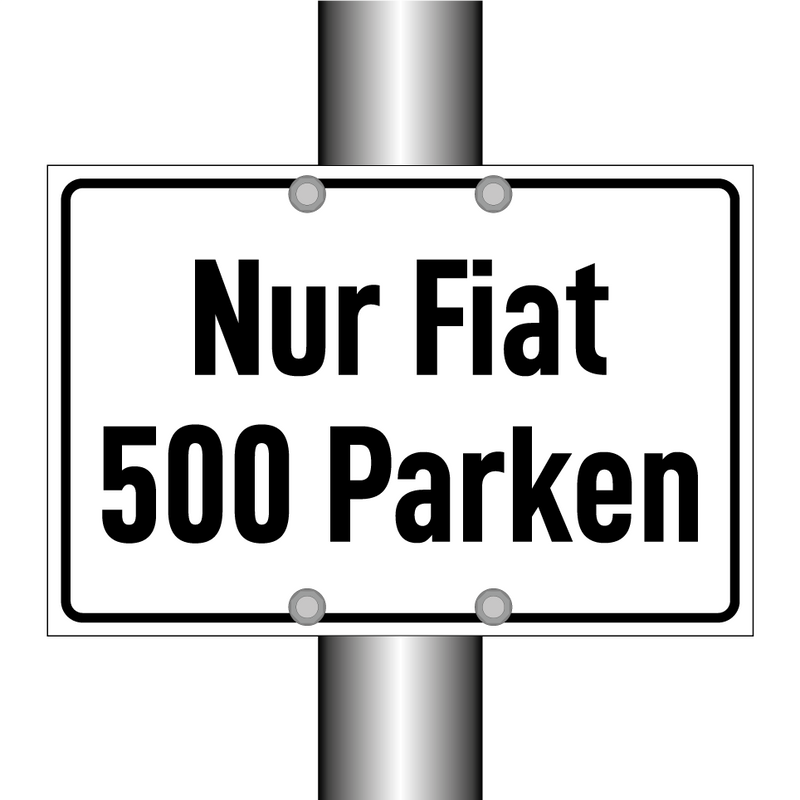 Nur Fiat 500 Parken
