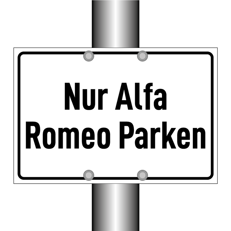 Nur Alfa Romeo Parken