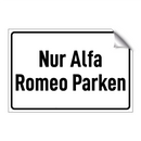 Nur Alfa Romeo Parken