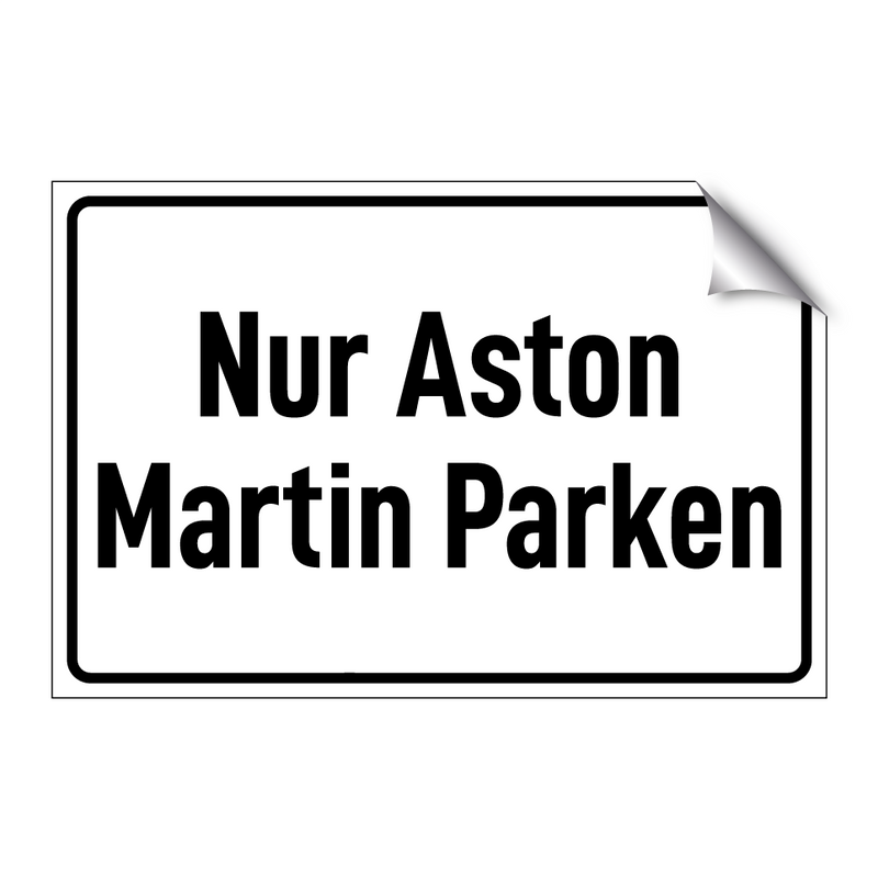 Nur Aston Martin Parken