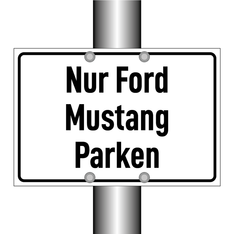 Nur Ford Mustang Parken