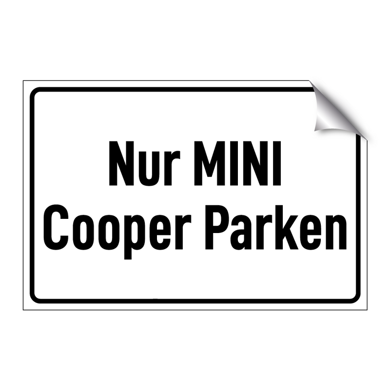 Nur MINI Cooper Parken