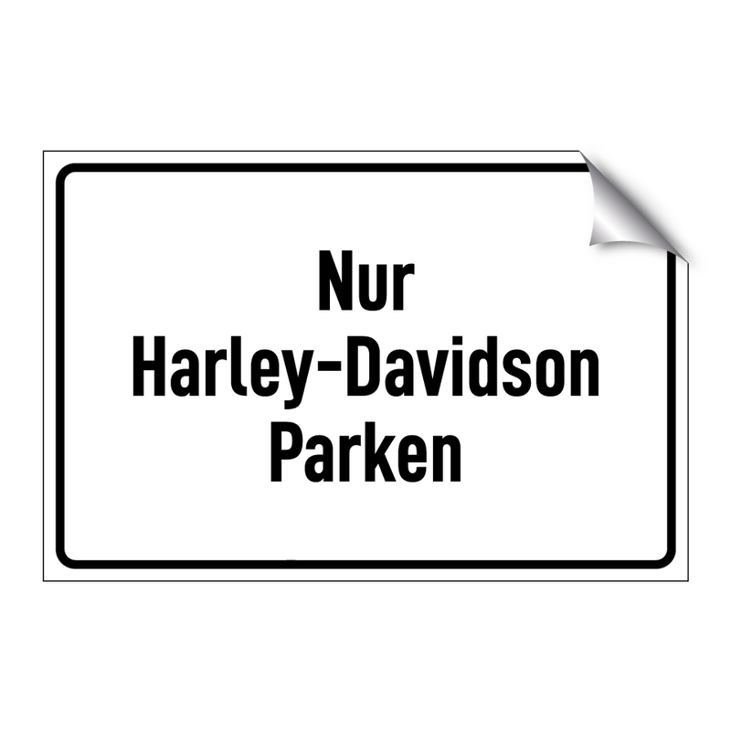 Nur Harley-Davidson Parken