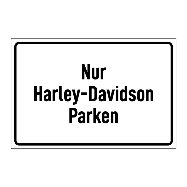 Nur Harley-Davidson Parken