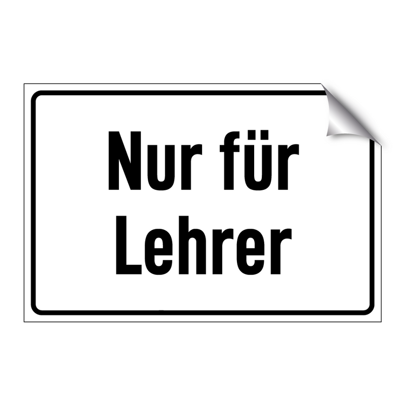 Nur für Lehrer
