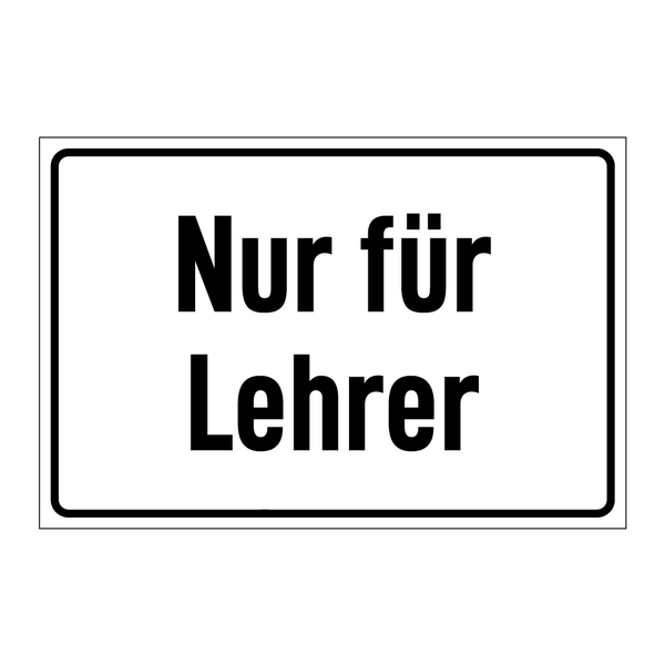 Nur für Lehrer