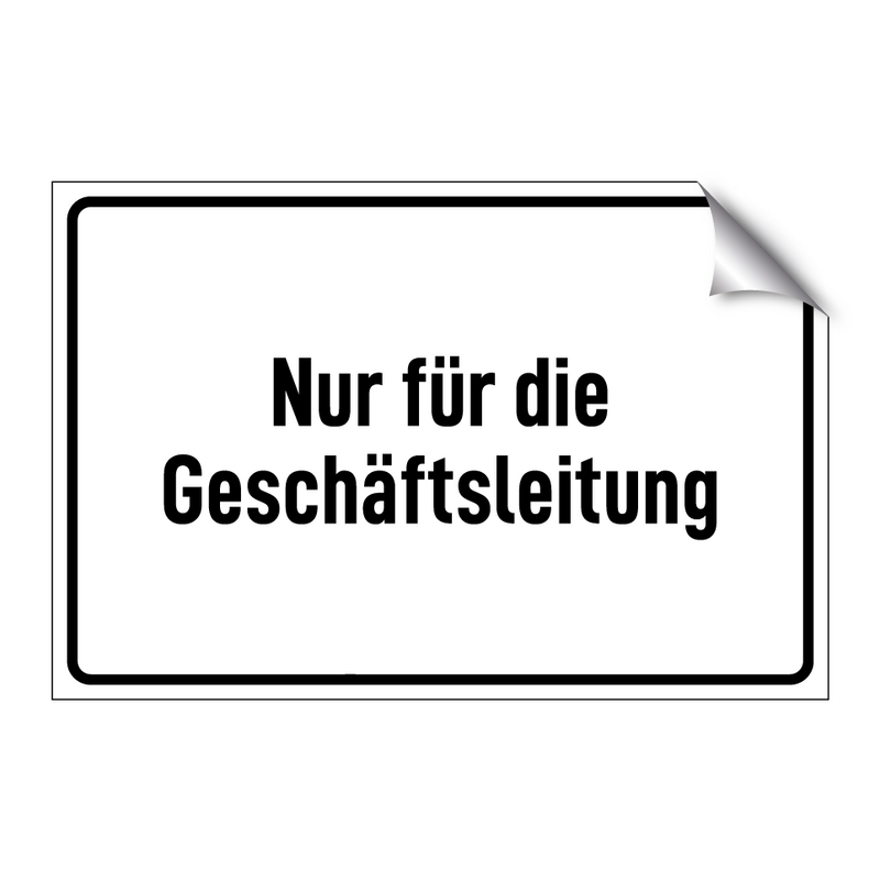 Nur für die Geschäftsleitung