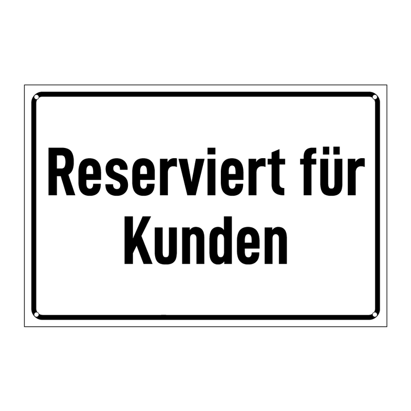 Reserviert für Kunden