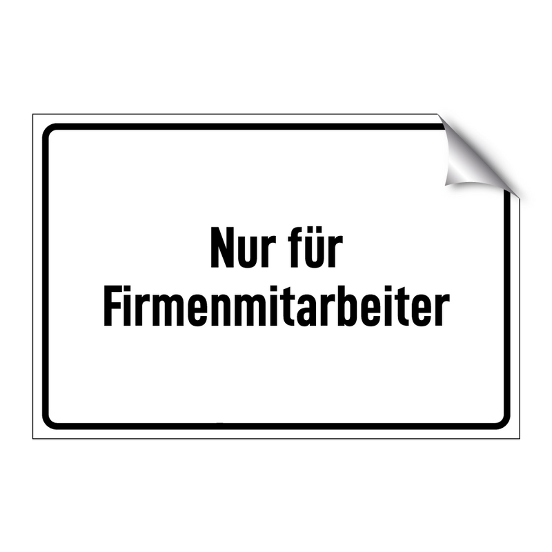 Nur für Firmenmitarbeiter