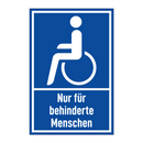 Nur für behinderte Menschen