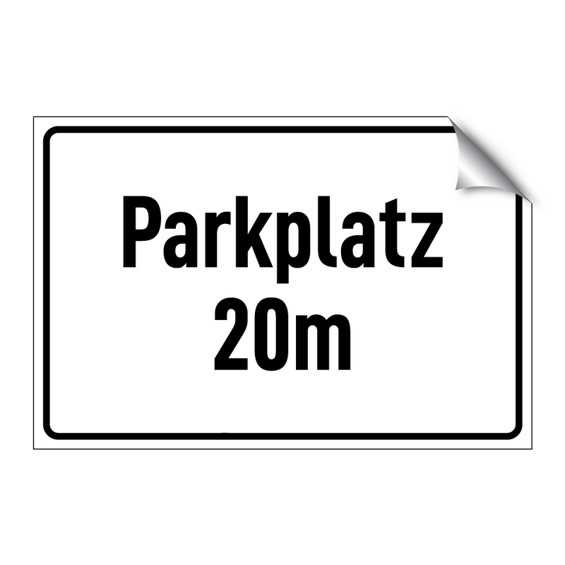 Parkplatz 20m