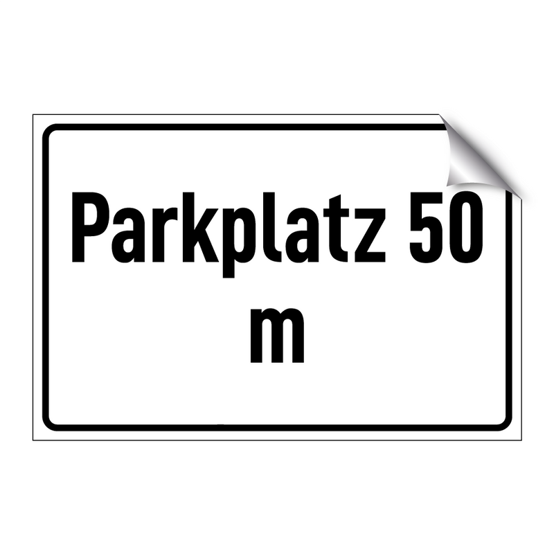 Parkplatz 50 m