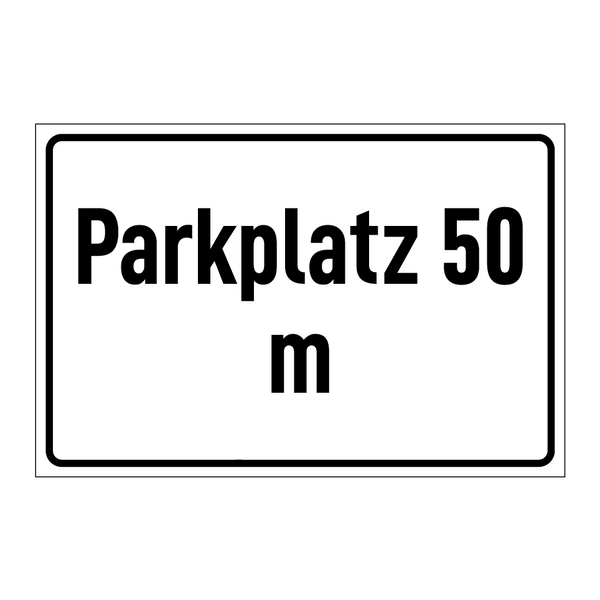 Parkplatz 50 m