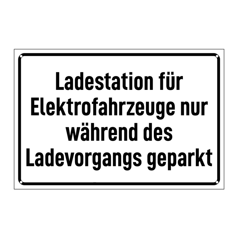 Ladestation für Elektrofahrzeuge nur während des Ladevorgangs geparkt