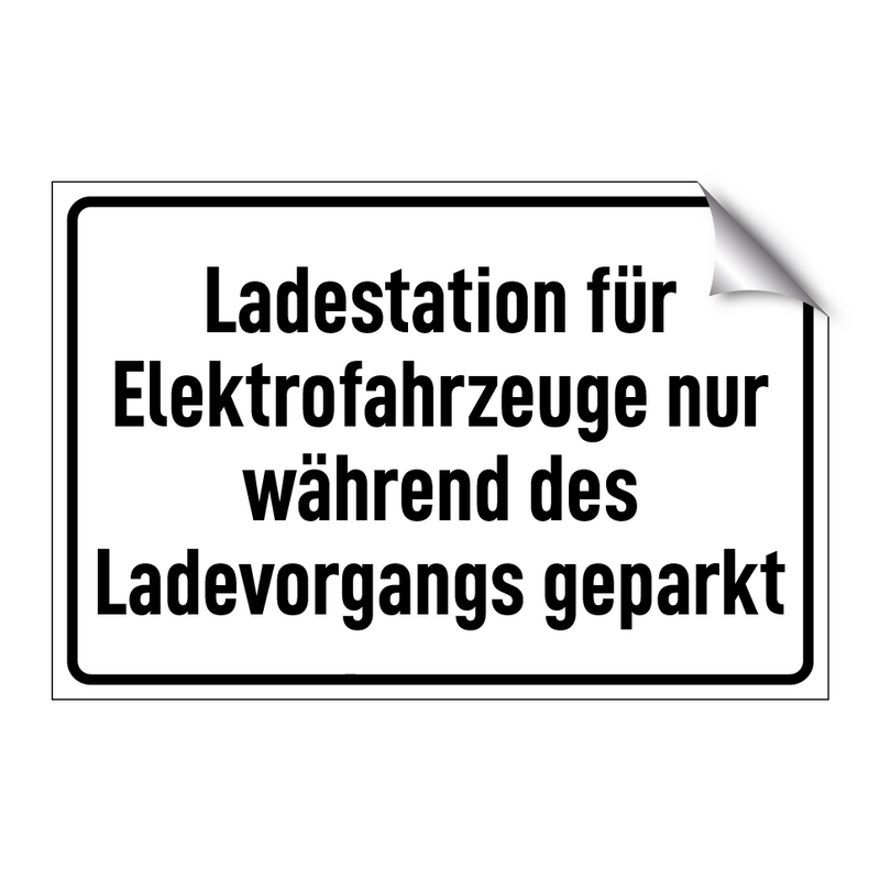 Ladestation für Elektrofahrzeuge nur während des Ladevorgangs geparkt