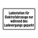 Ladestation für Elektrofahrzeuge nur während des Ladevorgangs geparkt