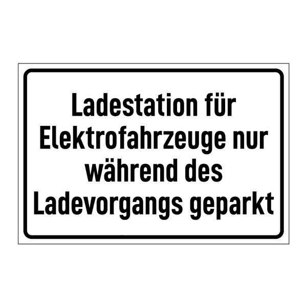 Ladestation für Elektrofahrzeuge nur während des Ladevorgangs geparkt