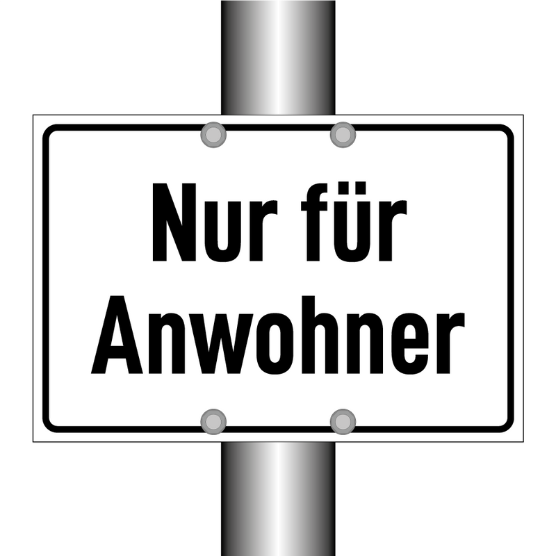 Nur für Anwohner