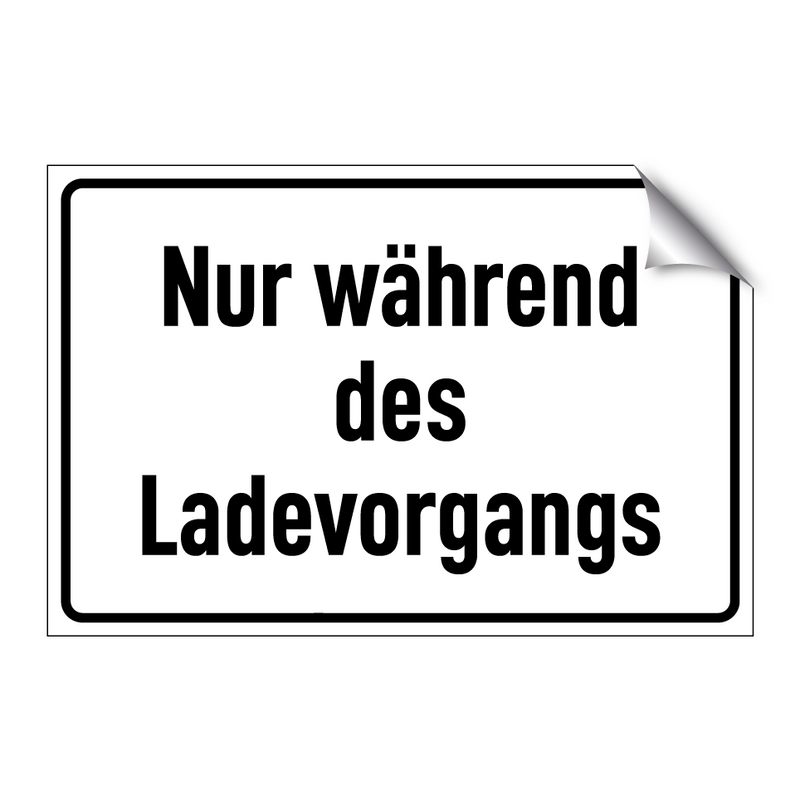 Nur während des Ladevorgangs
