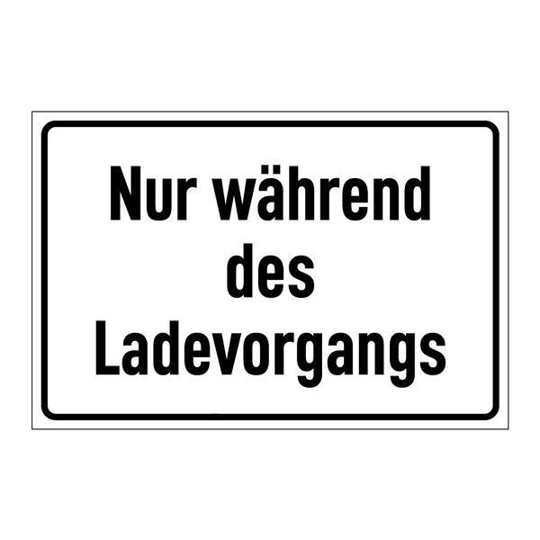 Nur während des Ladevorgangs