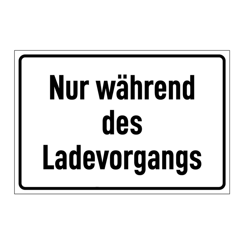 Nur während des Ladevorgangs