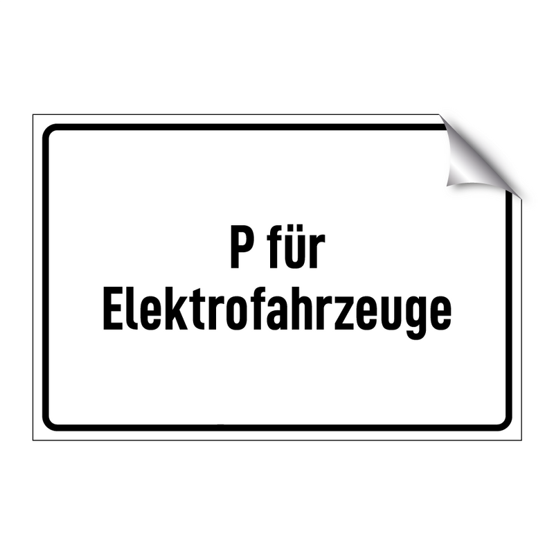 P für Elektrofahrzeuge