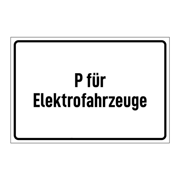 P für Elektrofahrzeuge