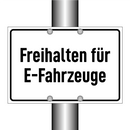 Freihalten für E-Fahrzeuge