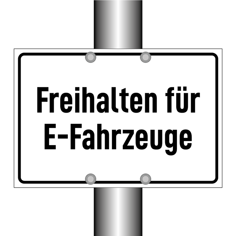 Freihalten für E-Fahrzeuge