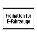 Freihalten für E-Fahrzeuge