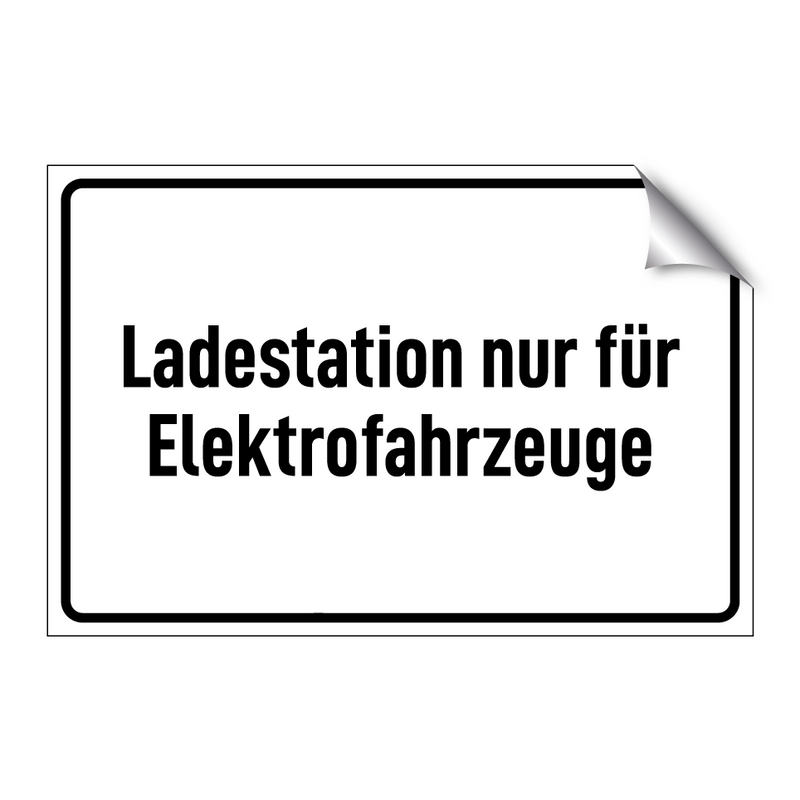 Ladestation nur für Elektrofahrzeuge