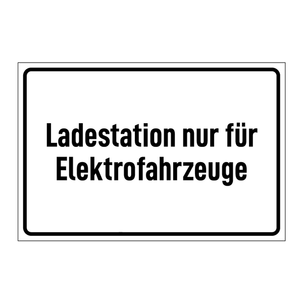 Ladestation nur für Elektrofahrzeuge