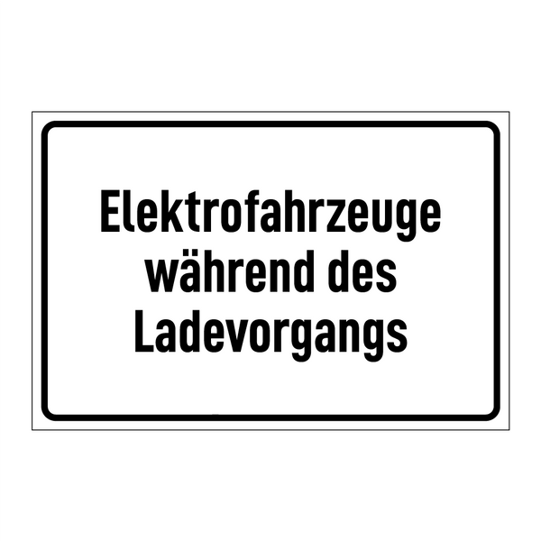 Elektrofahrzeuge während des Ladevorgangs