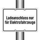 Ladeanschluss nur für Elektrofahrzeuge