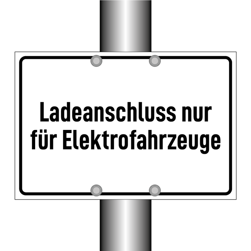 Ladeanschluss nur für Elektrofahrzeuge