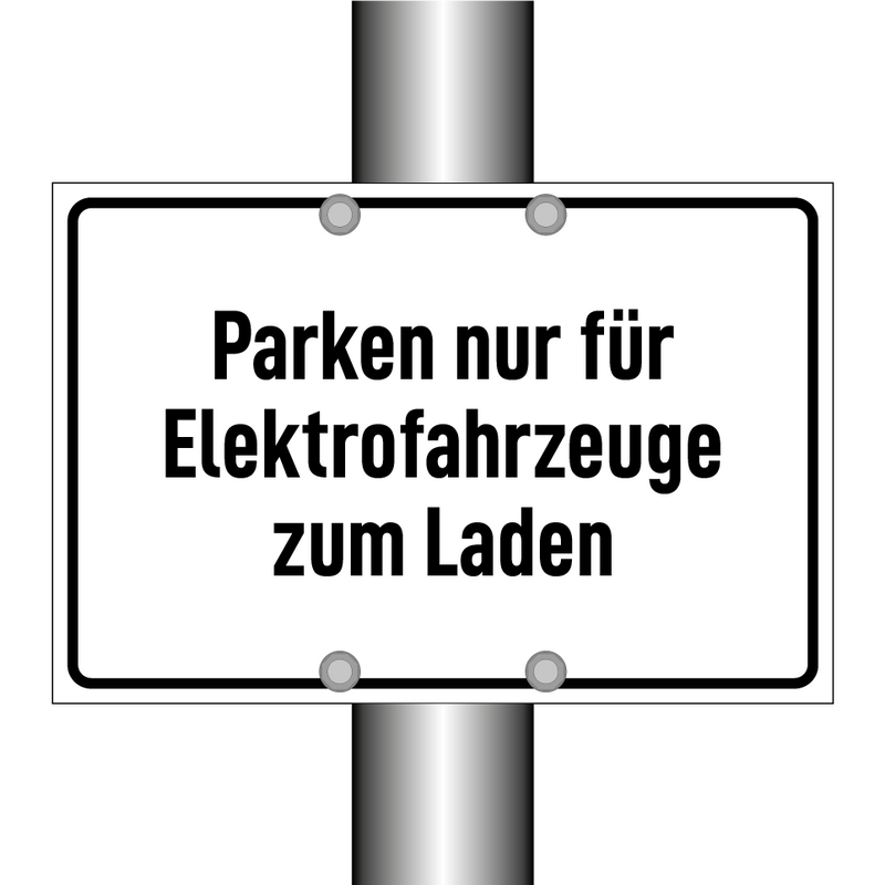 Parken nur für Elektrofahrzeuge zum Laden