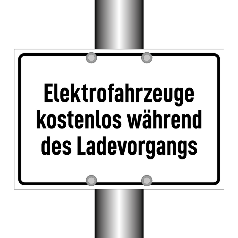 Elektrofahrzeuge kostenlos während des Ladevorgangs