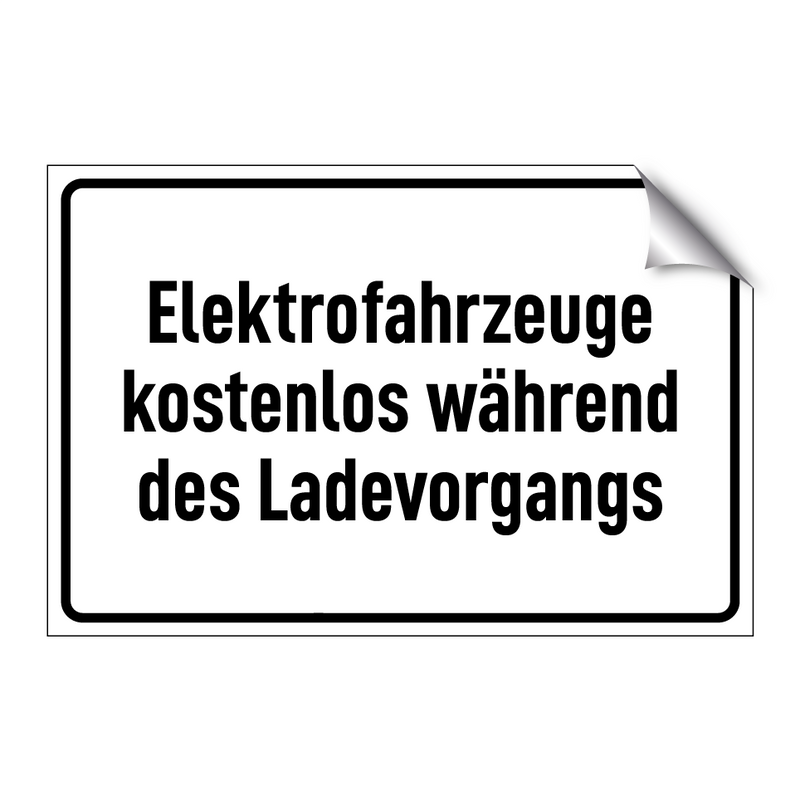Elektrofahrzeuge kostenlos während des Ladevorgangs