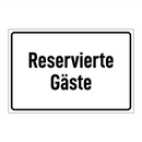 Reservierte Gäste
