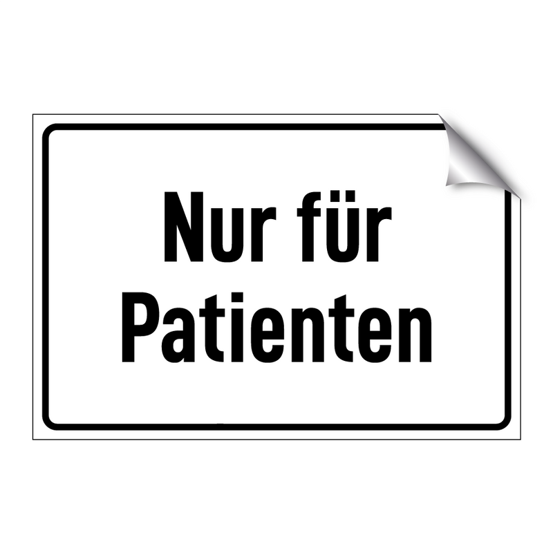 Nur für Patienten