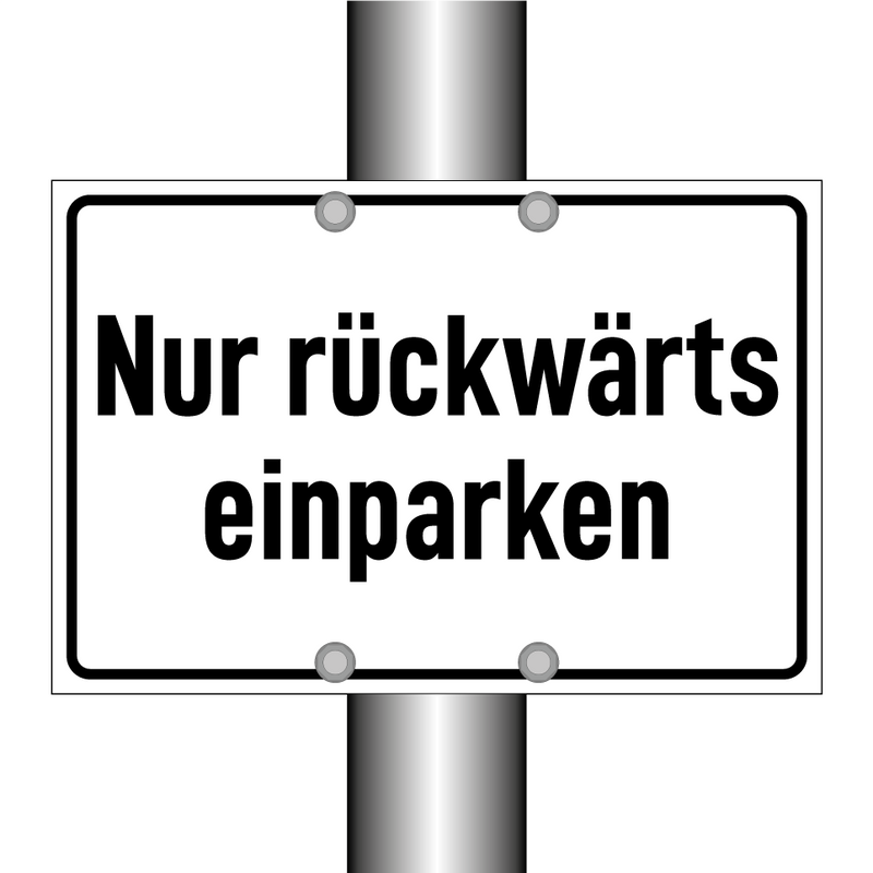 Nur rückwärts einparken