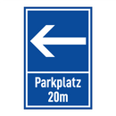 Parkplatz 20m
