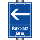 Parkplatz 50 m