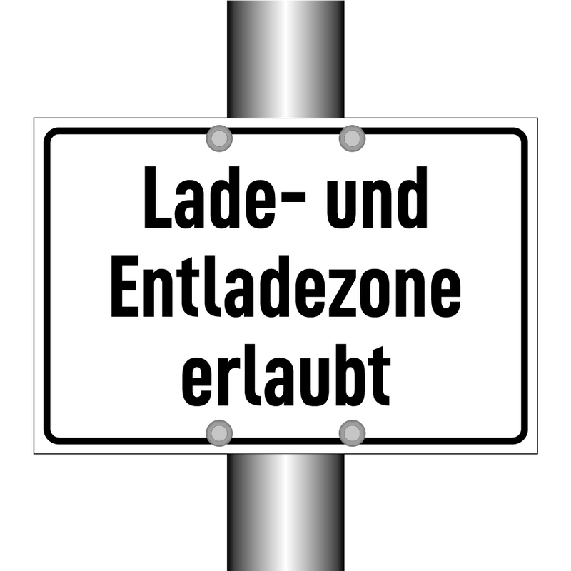 Lade- und Entladezone erlaubt