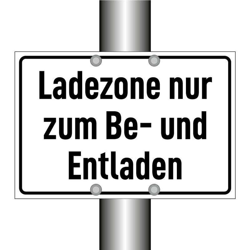 Ladezone nur zum Be- und Entladen