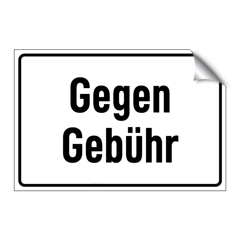 Gegen Gebühr