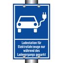 Ladestation für Elektrofahrzeuge nur während des Ladevorgangs geparkt