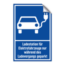 Ladestation für Elektrofahrzeuge nur während des Ladevorgangs geparkt