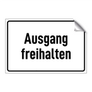Ausgang freihalten